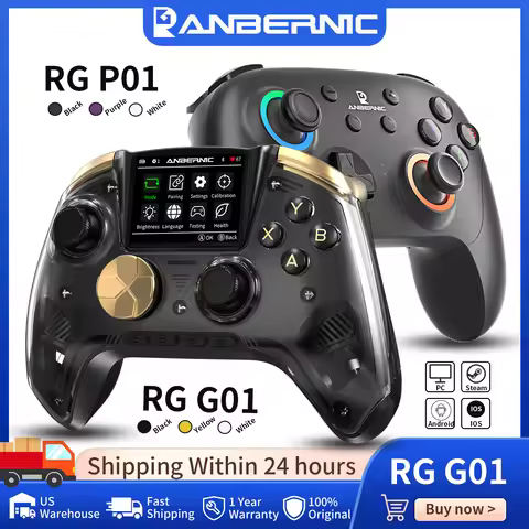 Anbernic RG G01 / RG P01 Retro Games Controller Hall Effect Triggers XBOX Gamepad for PC Android IOS