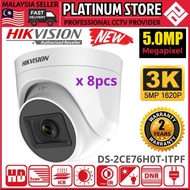 HIK HIKVISION 5MP 3K 1920P Full HD Indoor IR INFRARED Dome TVI 5.0MP Camera X8PCS DS-2CE76H0T-ITPF C