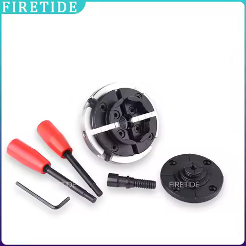 4 Inch 100mm Wood Lathe Chuck Thread M33x3.5 1"x8TPI M18x2.5, 4 Jaw Self Centering Metal Turning Chu