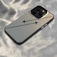 C0059 Airplane Casing for iPhone 16 11 13 15 12 14 Pro Max XR X Xs Max 8 7 Plus Trendy Phone Case iP