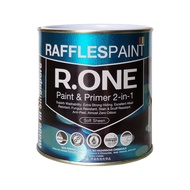 Raffles Paint R.One Paint &amp; Primer 2-in-1 Soft Sheen Water-Based Interior Walls Masonry Brickworks Cement Plaster 1L 5L