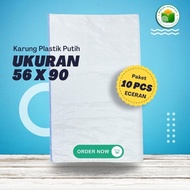 10 PCS Rice Sacks 56x90 Rice Sacks - White Grain Sacks