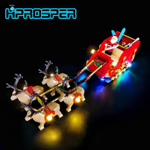HPROSPER 5V LED Lights (No Model) For LEGO 40499 Santa's Sleigh Christmas Lighting Gifts With Batter