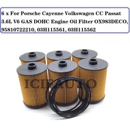 For Porsche Cayenne Volkswagen CC Passat 3.6L V6 GAS DOHC Engine Oil Filter OX983DECO, 95810722210, 