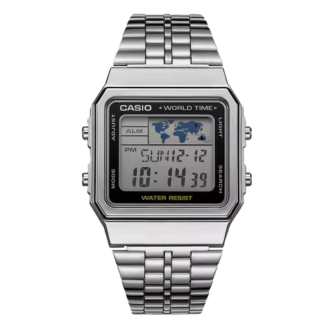 CASIO A500WA Digital Watch – LED Backlight, 5 Alarms, Stopwatch & Countdown