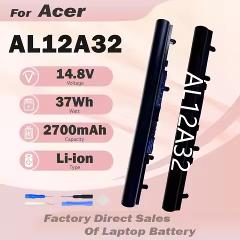 AL12A32 37Wh Laptop Battery For Acer Aspire V5-171 431 V5-471 V5-471G V5-471P E1-522 E1-530 E1-532 E