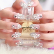 FN-303 Bridal Nail Instant Nail Art White instantnailart.id