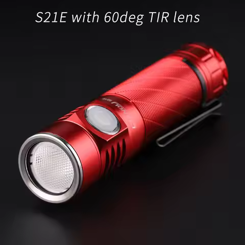 Convoy S21E 21700 flashlight with 60deg TIR lens, SST40 SFT40 519A,Type-c charging port