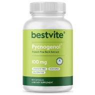 BESTVITE Pycnogenol 100mg (60 Capsules) | Pycnogenol | Suplemen Harian Routine | 60 capsules | Ready