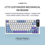 LANGTU LT75 Wireless nical Keyboard Customized RGB Hot Plug Gasket Led Screen Tri-mode Bluetooth 75%