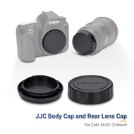 JJC Canon EF/EF-S Mount Camera Body Cap and Rear Lens Cap Kit for Canon EOS R R5 R6 6D and More EF/E