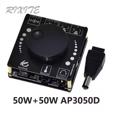 XY-AP50L Mini Bluetooth 5.0 50W+50W Dual Channel Audio Power Digital Amplifier Board Stereo Amplifie