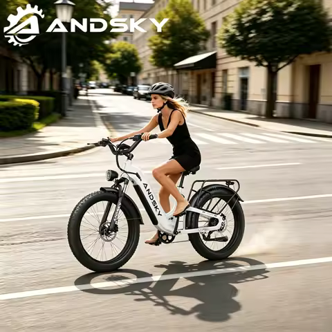 ANDSKY Gravita LS Electric Bike 32MPH 80Miles Long Range 48V 20AH Removable Battery 26"x4" All-Terra