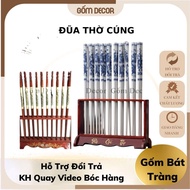 Altar Chopsticks Set, Chopsticks Stand for Display on the Altar, Spiritual Feng Shui Altar Cabinet