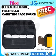 Pikxi Carrying Case Bag for 4 Rolls 35mm 135 Color, Negative & B&W Camera Films with Elastic Holder