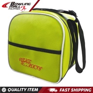 Bowlingmall - Heatwave Collar 1 Ball Tote- GREEN ball tote bag, Single bowling ball bag