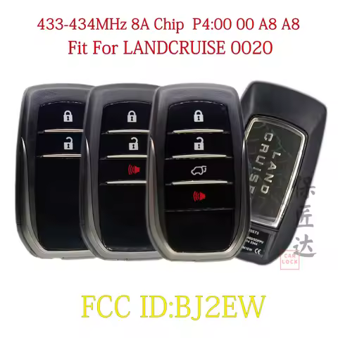 BaoJiangDd Smart Key Remote Fob Fit For Land Cruiser 2018 433MHz 89904-60N20 89904-60N21 89904-60N70