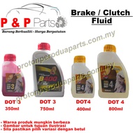 Brake Oil Dot 3 Dot 4 Minyak Brek Dot3 Dot4 Brake Clutch Oil Fluid