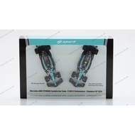 F1 Racing Model 1: 64 Spark Mercedes Benz W15 Hamilton W15 Russell Singapore Station Special Paintin
