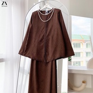 ZOE ARISAH Umisya Kurung Moden Kebaya Textured Baju Kurung Kedah Lace Plain Wanita Raya 2026 Modern 