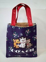 Coach Marie Tote Bag 富貴貓環保袋 手挽袋（袋尺寸：10.5“x10"x3.5"吋）