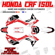 CRF 150L decals sticker, laminated