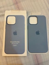 二手正品 iPhone 13 Pro Max MagSafe 矽膠保護殼 - 藍色