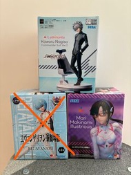 SEGA 新世紀福音戰士 劇場版3.0 Luminasta 真希波•真理•伊拉絲多莉亞斯 凌波麗 渚薰 冒險樂園景品 公仔 手辦 模型