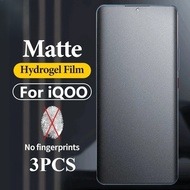 3Pcs Matte Frosted Hydrogel Film For iQOO 15 13 12 11 10 9 8 7 5 3 Pro 4G 5G SE Anti Blue Light Anti