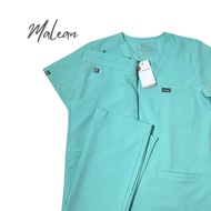 🌟Malean Scrubs ชุดสครับ เสื้อพร้อมกางเกง ✅ ปักชื่อหน้าอกให้ฟรี 🌟ดีไซน์ USA ผ้าFlexy spandex หนานุ่ม 