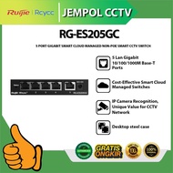 RUIJIE REYEE RG-ES205GC 5 PORT GIGABIT SMART CLOUD MANAGEMENT NON-POE SMART CCTV SWITCH