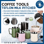 Steady Sip Teflon Milk Pitcher Coffee Pitcher Coffee Tools Milk Jug Frother Pitcher Frothing Jug