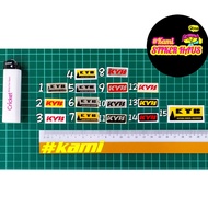 KYB Sticker Kecil (1cm x 3cm) *1 Pc* Sticker KYB SMALL SIZE #kyb #absorbers