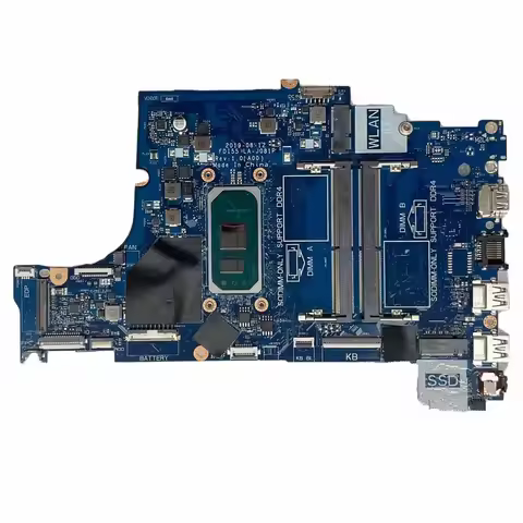 FDI55 LA-J081P For Dell Inspiron 5493 5593 3493 3593 3793 Laptop Motherboard Notebook Mainboard With