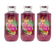 Bath & Body Works Hibiscus Guava Fresca - Pack of 3 - Shea & Vitamin E Shower Gel Bundle - 10 fl oz 