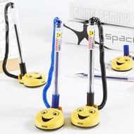 MKR Leto Smiley Adhesive Counter Front Desk Business Desktop Gel Pen 0.5mm Blue and Black Ink Smilin