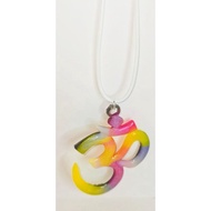 Resin HIndu Aum colorful pendant