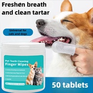 Pet Teeth Wipes 50pcs Dog Wipes Cat Wipes Cat Tooth Wet Tissue Pet Ear Wipes
