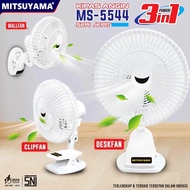 Kipas Angin Meja Portable 9 inch Mitsuyama MS-5544 Desk Fan Angin Kencang / Kipas Meja / MS-5544 Ser