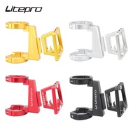 Litepro Fnhon Dahon Folding Bicycle Pig Nose Front Bag Adapter Mount Alloy Modified Pig Nose Front Shelf For Fnhon Dahon K3 plus P8 D8 Bike Fork Rack