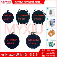 Original For Huawei Smart watch GT 3 JPT-B19 JPT-B29 MIL-B19 42mm 46mm LCD display screen assembly r