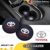 [1 PC] TOYOTA Car Coaster Cup Holder Anti-Slip Synthesized Soft Rubber Pad VIOS YARIS COROLLA CROSS HILUX CAMRY ALTIS Accessories Bodykit Gear Up Aksesori Kereta 2022 Car Accessories 2021 2020 2019 2018