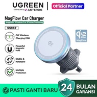 UGREEN MagFlow Car Charger Magnetic Qi2 Wireless Charging 25w For iphone 17 Series 55967 Qi2 25W