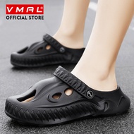 VMAL ไม้กักกันป้องกันการลื่นรองเท้าแตะสำหรับผู้ชายสำหรับฤดูร้อนรองเท้าแบบมีรูระบาย Sepatu Kebun รองเ