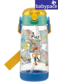 Skater - 日本 Disney 飲管式透明水樽連背帶 480ml 反斗奇兵 U 760473 Toy Story 吸管水壺 彈蓋水壺 兒童 新舊包裝隨機發送
