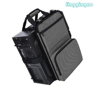 RR PC Carrying Case Desktop Computer Tower Travel Bag for Gaming Equipment Keypad Mouse Headphone Ca