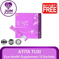[JOM Pharmacy] ATITA TUSI Eye Booster Supplement 15s - FloraGLO Lutein Bilberry Mata Kering Letih Pe