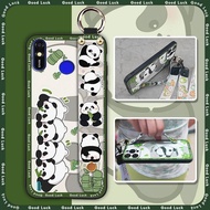 Shockproof Lanyard Phone Case For Tecno Spark4 Lite/POP3 Plus/BB4 Anti-dust Kickstand Cute Dirt-resi