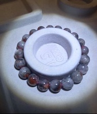 配飾類：#9mm 老礦紅黑極光23手鏈(S230411-2)