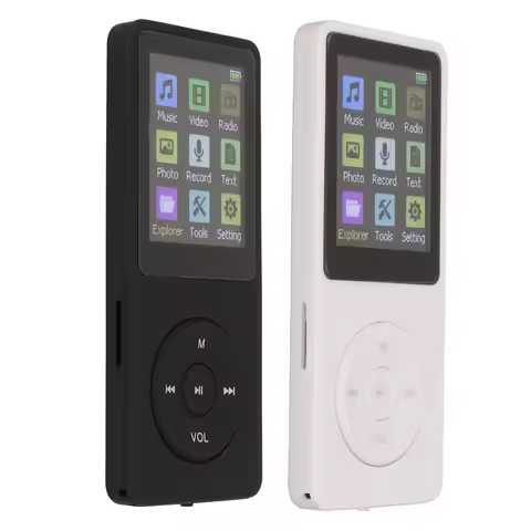 Digital Music Player 1.8 Inch LCD Support Small Memory Card Ultra Thin MP3 MP4 Player with Accessori